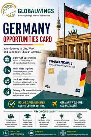 New Delhi, Immigration, Germany Chancenkarte Visa Assistance &ndash; GlobalWings Visa Consultants