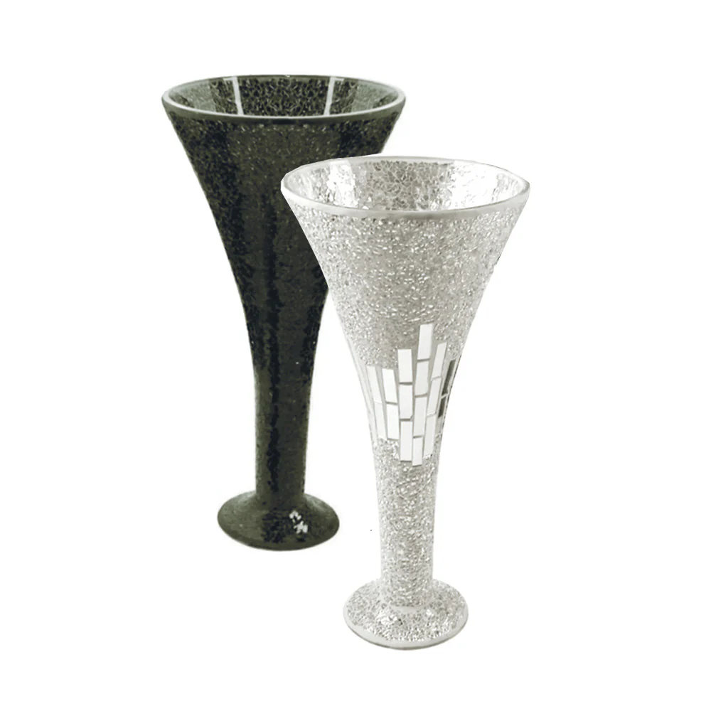 Los Angeles, Household Items, USD 19,  Mosaic Glass Trumpet Vases