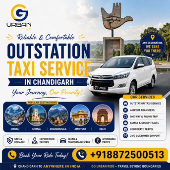 Chandigarh, Travel, Book Outstation Taxi Service In Chandigarh Online