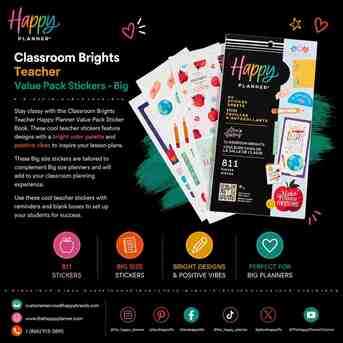 New York, Books, USD 3,  Stay Organized With Classroom Brights Planner Stickers
