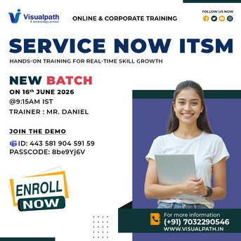 Hyderabad, Education, ServiceNow ITSM Online New Batch | Corporate Training