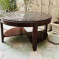 SAR 200,  ✨ Beautiful Round Modern Wooden Table With Glass Top &ndash; For Sale ✨