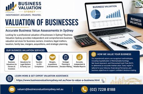 Sydney, Real Estate, Valuation Of Businesses &ndash; Accurate Business Value Assessments In Sydney