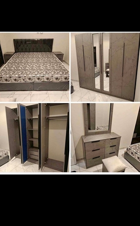 Jeddah, Furniture, SAR 2100,  Complete Wooden Bedroom Furniture Sets Available With 6 Door Wardrobe In Low Prices