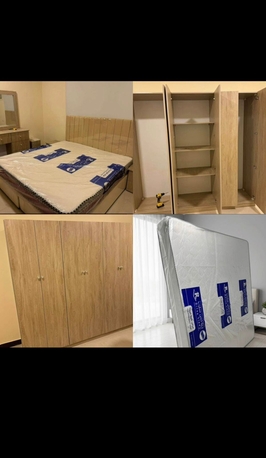 Jeddah, Furniture, SAR 2100,  Complete Wooden Bedroom Furniture Sets Available With 6 Door Wardrobe In Low Prices
