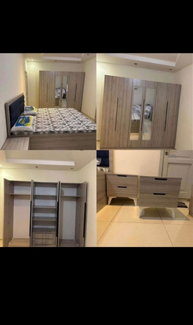 Jeddah, Furniture, SAR 2100,  Complete Wooden Bedroom Furniture Sets Available With 6 Door Wardrobe In Low Prices
