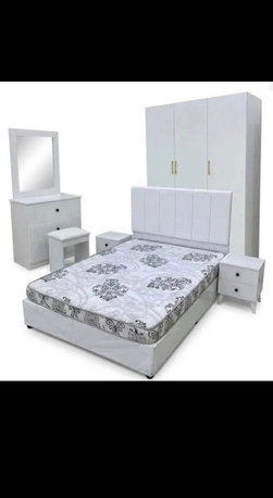 Jeddah, Furniture, SAR 1100,  Complete Wooden  Medium Size Furniture Set With 3 Door Wardrobe In Reasonable Prices