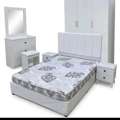 SAR 1100,  Complete Wooden  Medium Size Furniture Set With 3 Door Wardrobe In Reasonable Prices