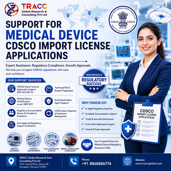 Gurugram, Health, Support For Medical Device CDSCO Import License Applications
