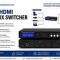 USD 8999,  Simplify Display Routing With Advanced 4x2 Matrix Switcher