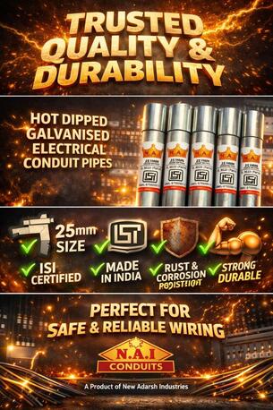 Mumbai, Materials, Bulk GI & MS Conduit Pipes Available Across India