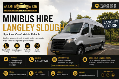 London, Passenger Transport, Minibus Hire Langley Slough For Airport Transfers, Corporate Travel And Group Journeys