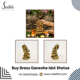 New Delhi, Appliances, INR 8500,  Buy Brass Ganesha Idol Statue | Siddhhi Arts