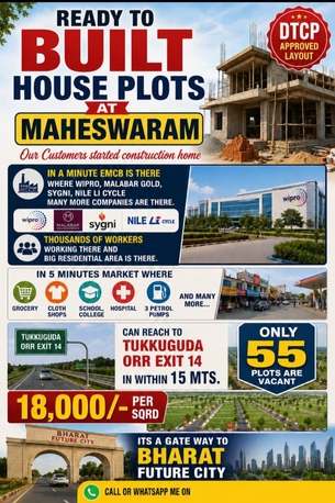 Hyderabad, Apartments, Flats, Houses & Villas, Prime Location For Residential Open Plots For Sale