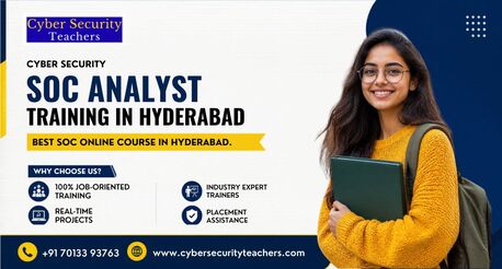 Hyderabad, Education, SOC Analyst Training In Hyderabad | Cyber Security Online Course