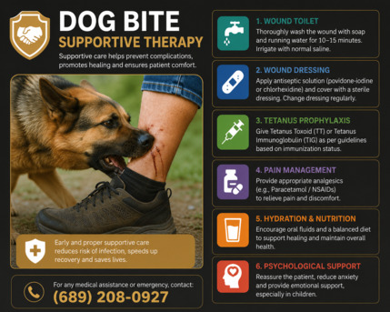 New York, Health, Supportive Therapy For Dog Bite Victims
