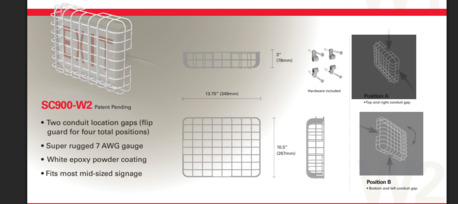 New York, Electronics, USD 5,  Heavy-Duty Exit Sign Guards For Reliable Emergency Sign Protection