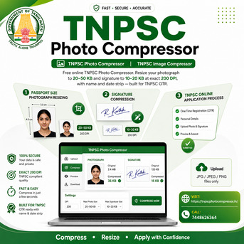 Chennai, Business, TNPSC Image Compressor &ndash; Easy Online Photo & Signature Resizer
