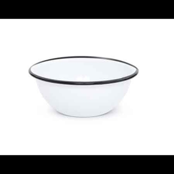 New York, Food, USD 19,  Vintage Enamelware Salad Bowls With Black Rim | 20 Oz