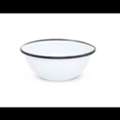 USD 19,  Vintage Enamelware Salad Bowls With Black Rim | 20 Oz