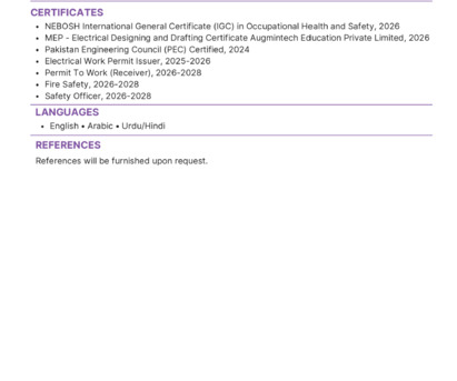 Riyadh, Job Seekers, Electrical Engineer / Electrical Site Engineer / MEP Engineer