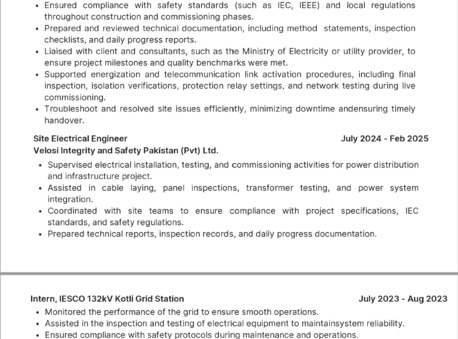 Riyadh, Job Seekers, Electrical Engineer / Electrical Site Engineer / MEP Engineer / Electrical Supervisor