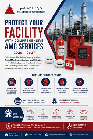 Dammam, Technical, AMC - Annual Maintenance Contract For Fire Fighting, Fire Alarm & Fire Extinguisher Refill