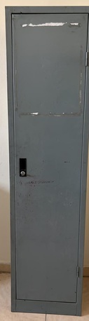 Al Iskan, Household Items, SAR 75,  Single Door Metal Wardrobe (SAR 75) & Steel Table (SAR 50)