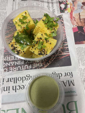 Singapore, Food, SGD 2,  Dhokla Singapore