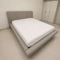SAR 1200,  Bedframe With Foam Headboard (from Abyat)