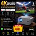 BHD 33,  Brand New 4K Smart Android WIFI Projector (Built-In Play Store) Mobile Screen Sharing