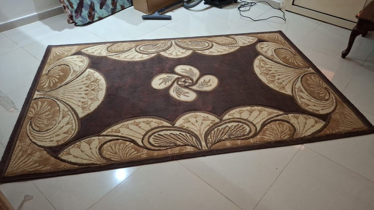 Jeddah, Household Items, SAR 100,  Carpet Rug Turkey Brown And Half White Comobiation 230 X 150