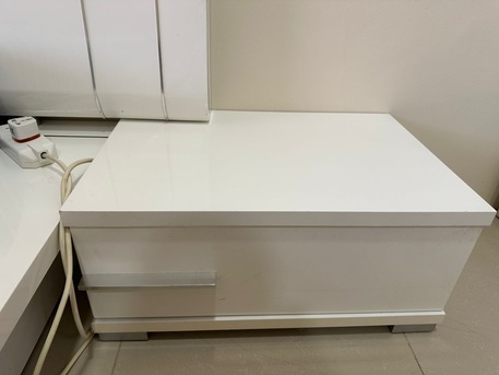 Salmaniya, Furniture, BHD 65,  King Size Bed 180x200cm + Mattress With Two Side Tables - Excellent Condition