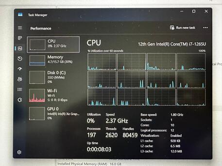 Al Malaz, Computers, SAR 1900,  LENOVO T14S - GEN 12 I7 Core (laptop)