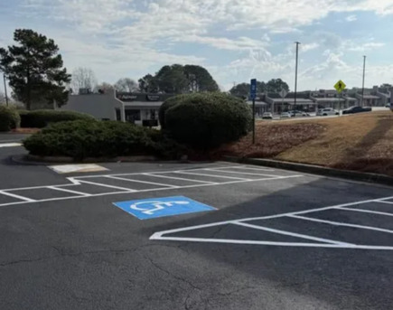 New York, Construction, Parking Lot Striping Of Kansas City