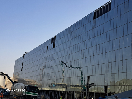 Riyadh, Construction, Subcontractor For Glass Aluminium Cladding Steel Gyps Tile Paint Work