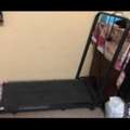 SAR 700,  A Lightweight Foldable Walking Pad Controlled By A Remote With Wheels For Easy Rolling