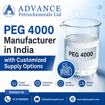 Ahmedabad, Business, PEG 4000 Manufacturer In India With Customized Supply Options