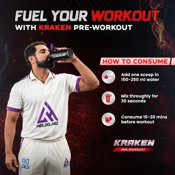 Ghaziabad, Health & Beauty Items, INR 1799,  Helix Labz Kraken Pre-Workout &ndash; Energy & Performance Booster