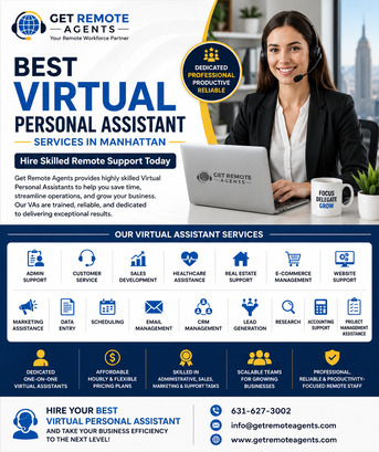New York, Business, Best Virtual Personal Assistant Services In Manhattan &ndash; Hire Skilled Remote Support Today