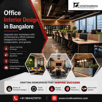 Bangalore, Interior Design, Office Interior Design In Bangalore