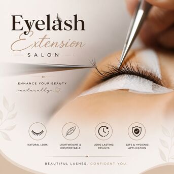 New York, Beautician, Eyelash Extension Services At A Professional Eyelash Extension Salon