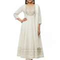 INR 1999,  White Anarkali Suit Set – Buy Elegant Women’s Clothing Online At ₹1999