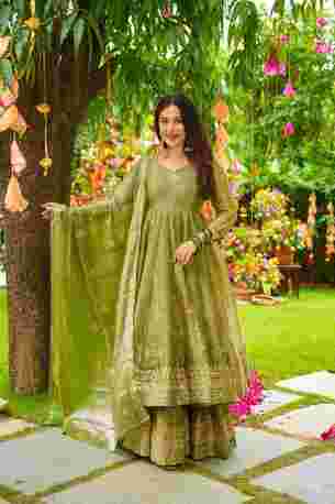 Jaipur, Clothing & Accessories, INR 7000,  Buy Idaho Sienna Sage Suit Set Online