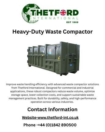 London, Recycling, Heavy-Duty Waste Compactor Solutions | Thetford International