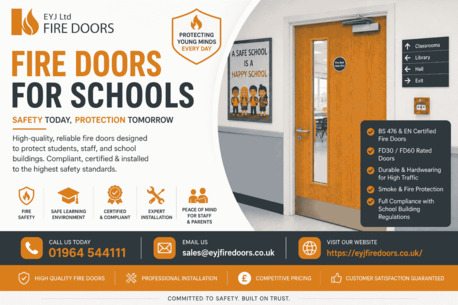 London, Business, Fire Doors For Schools