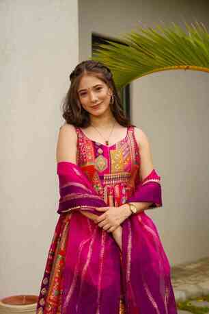 Jaipur, Clothing & Accessories, INR 7000,  Buy Idaho Rhythm Silk Heavy Maxi Set Online