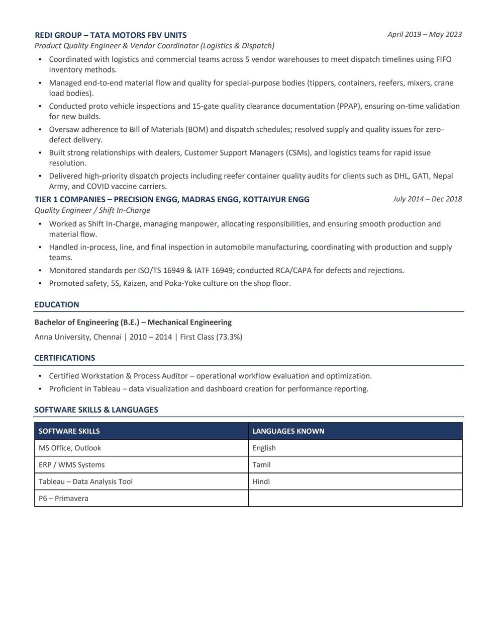 Riyadh, Job Seekers, Warehouse And Logistics Coordinator & Supply Chain Operation & Logistics Quality Manager