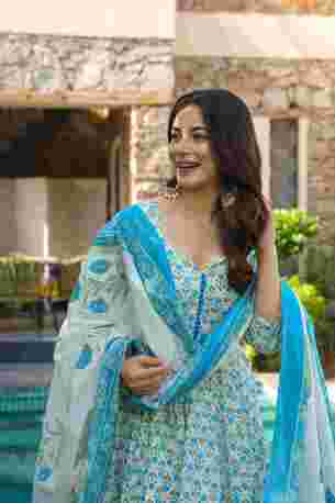 Jaipur, Clothing & Accessories, INR 4000,  Buy Idaho Reva Cotton Suit Set Online