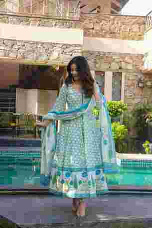Jaipur, Clothing & Accessories, INR 4000,  Buy Idaho Reva Cotton Suit Set Online